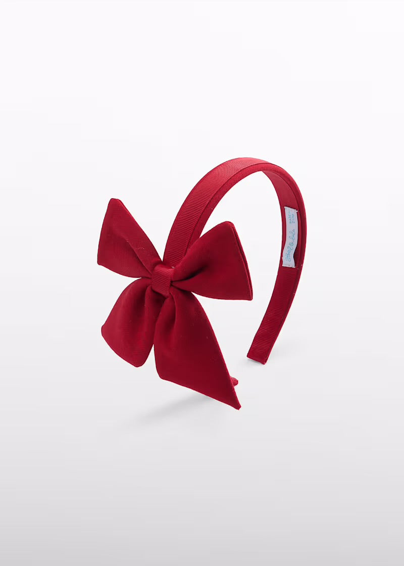 ABEL & LULA -  cerchietto punto Milano rosso