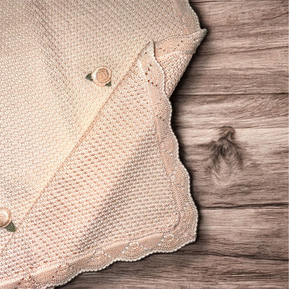 MARLU' - coperta in filo di cotone (set n.12) corredino est 25 - GIRL
