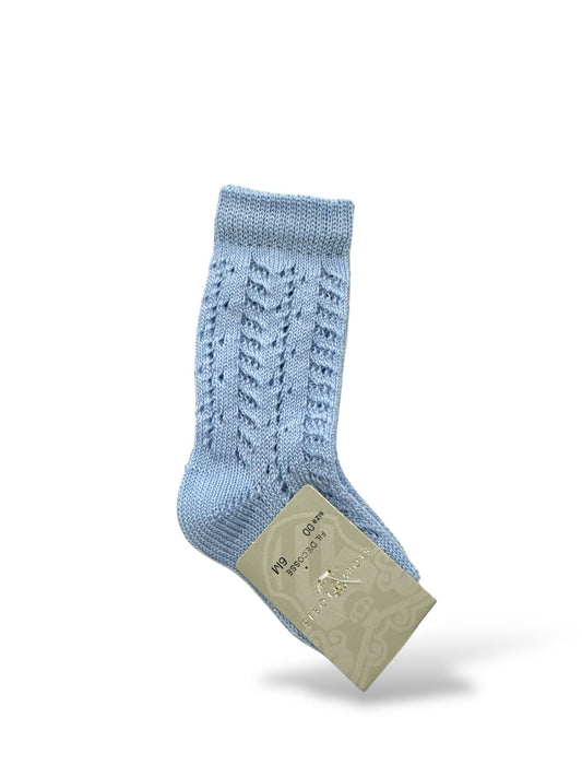 STORY LORIS - calzettone traforato con azzurro accessori - UNISEX