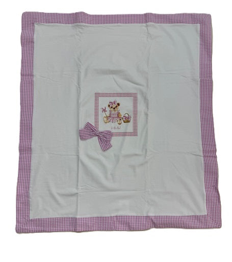 LE BEBE' - copertina cotone corredino - GIRL