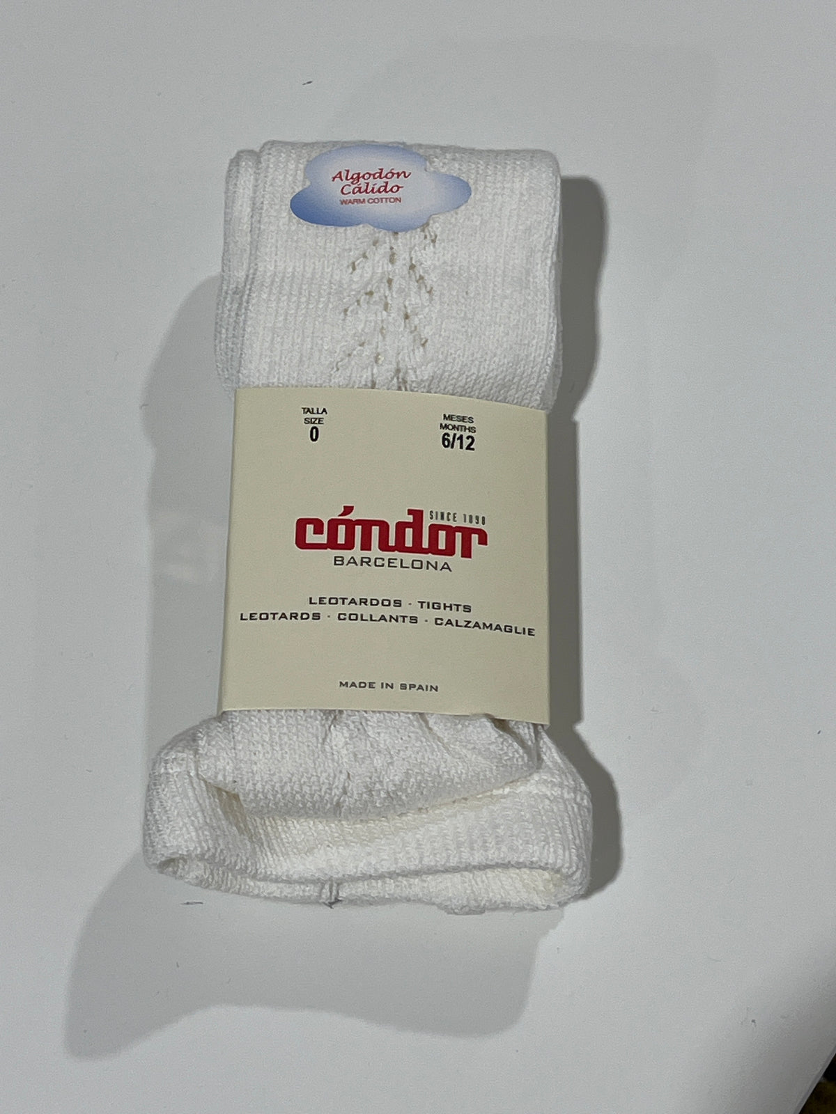 CONDOR- calzamaglia traforata panna- invernale
