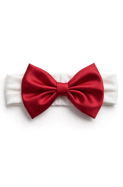 I&M - abito in velluto + fascia rosso - invernale