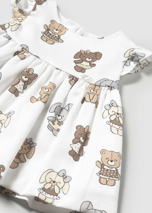 MAYORAL - vestito con culotte stampato orsetti abbigliamento est 25 b - GIRL