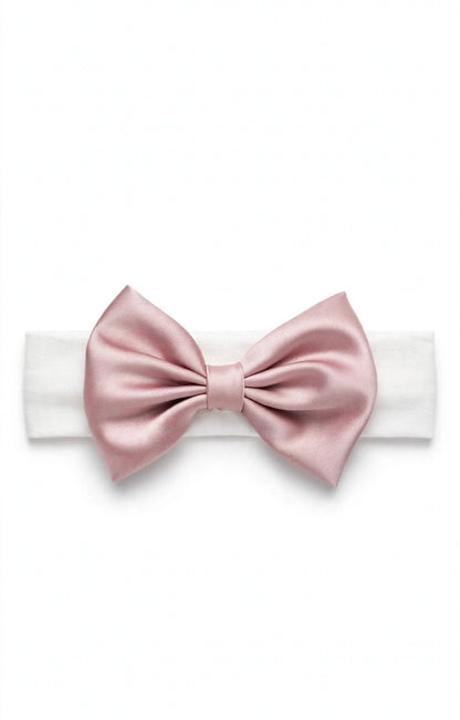 I&M - abito in velluto + fascia rosa- invernale