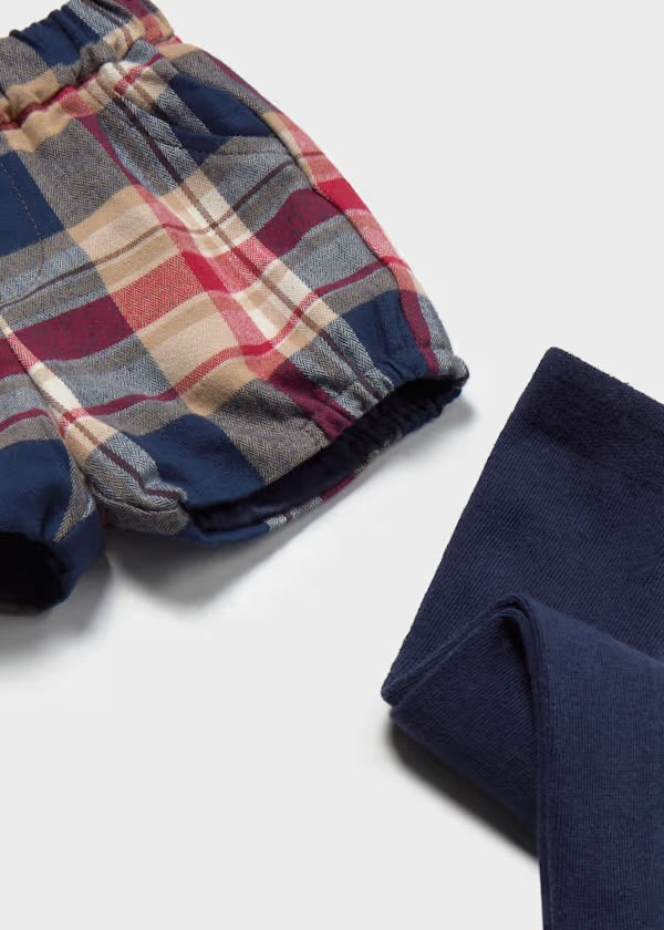MAYORAL-completo shorts con calzamaglia renna rosso-invernale