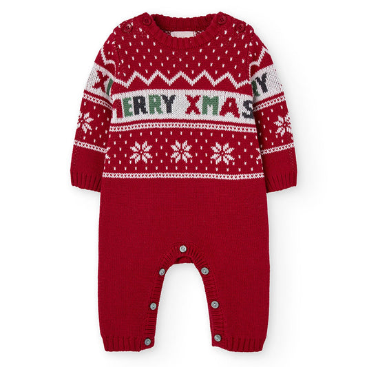 BOBOLI - tutina neonato MERRY XMAS natale - UNISEX