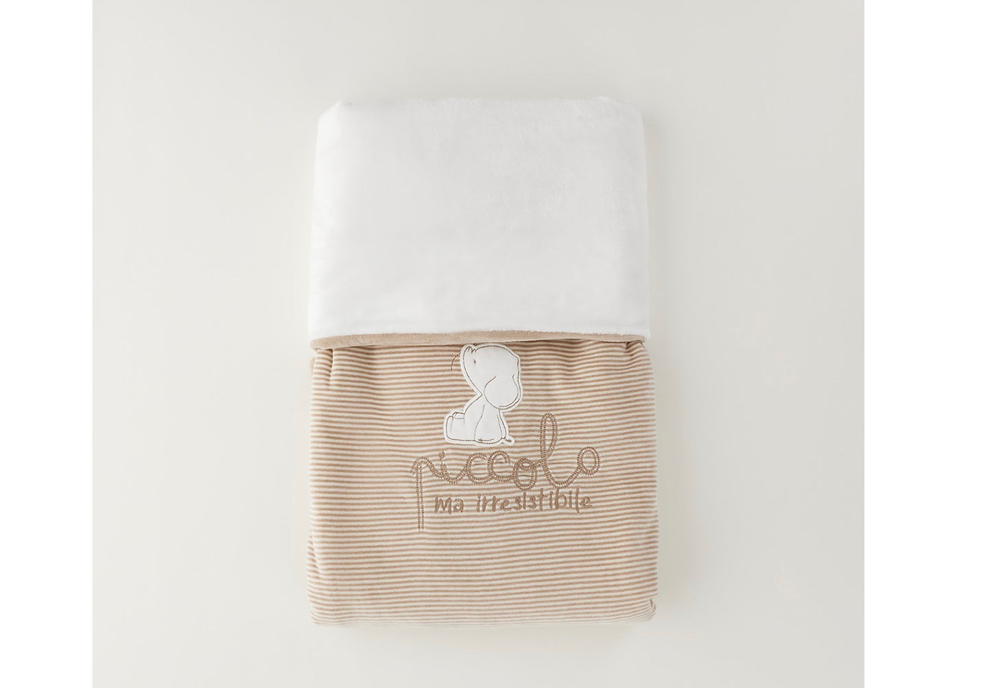 MINIBANDA - copertina in ciniglia beige - invernale