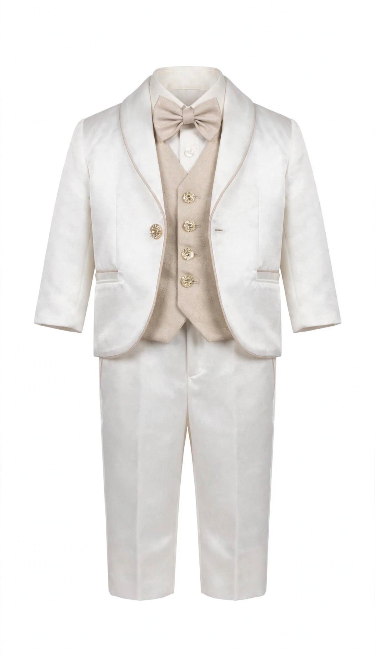 I&M - completo battesimo 5pz bianco