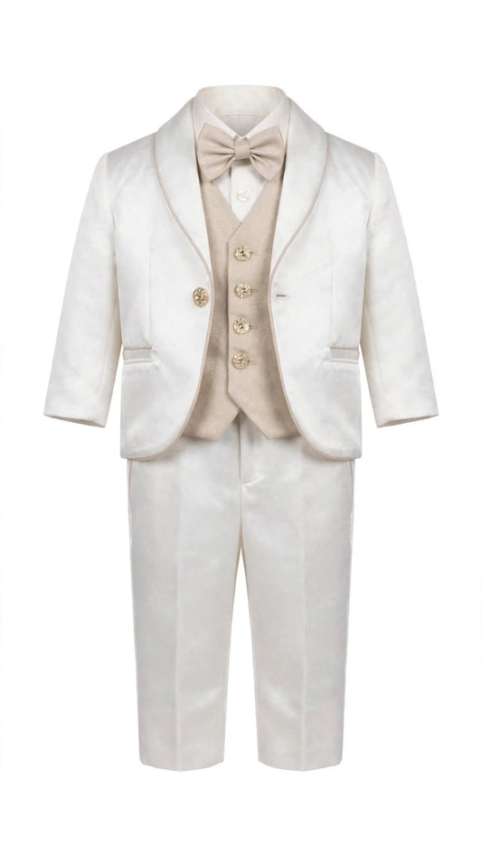 I&M - completo battesimo 5pz bianco