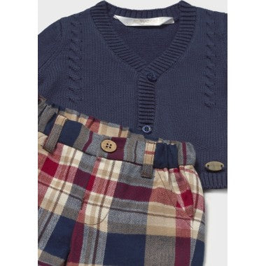 MAYORAL-completo 3 pezzi blu/rosso