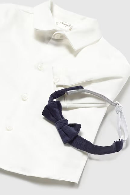 MAYORAL-camicia m/l papillon bianco-invernale
