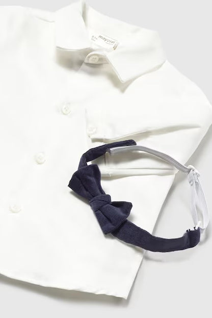 MAYORAL-camicia m/l papillon bianco-invernale