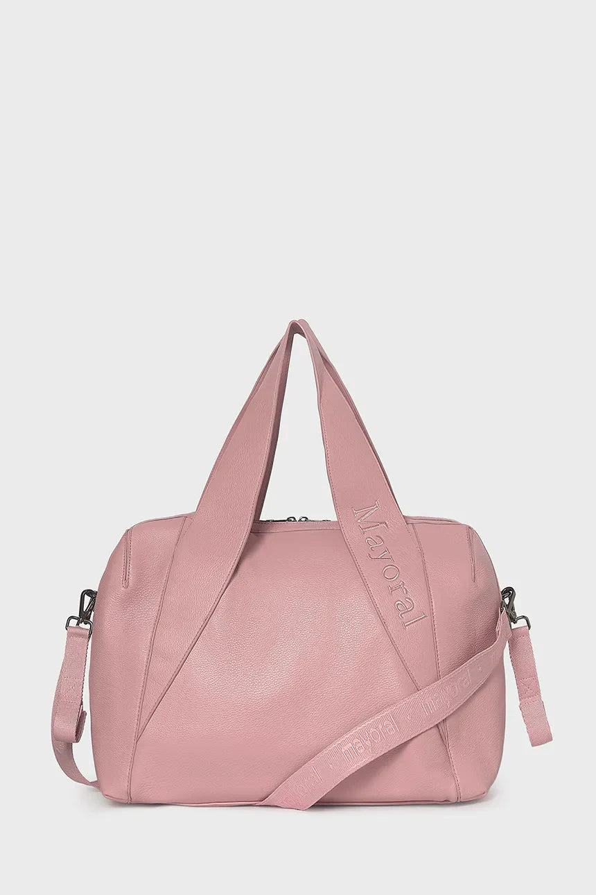 MAYORAL-borsone ecopelle rosa baby-invernale