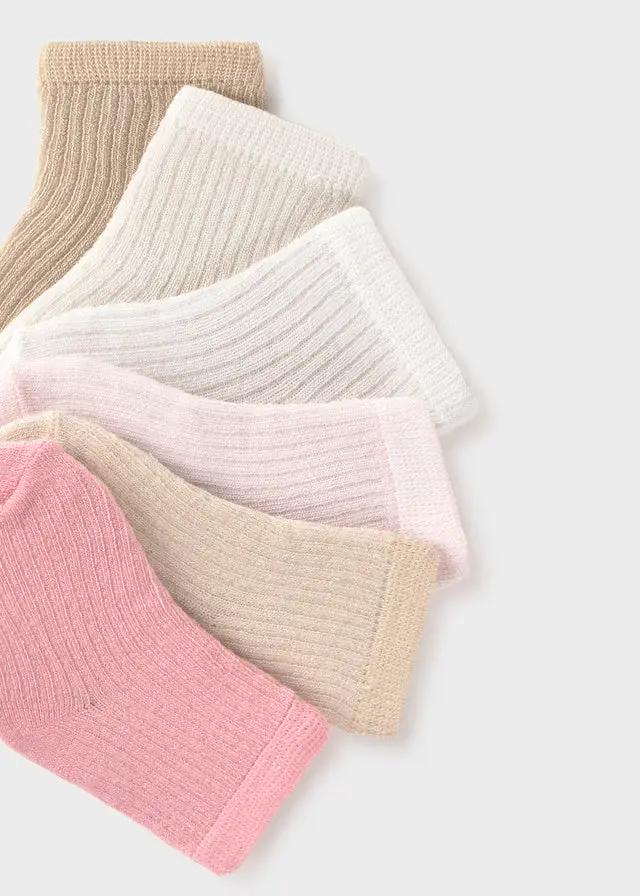MAYORAL-set 6 calzini rosa-invernale