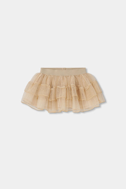 BOBOLI-gonna tulle oro-invernale