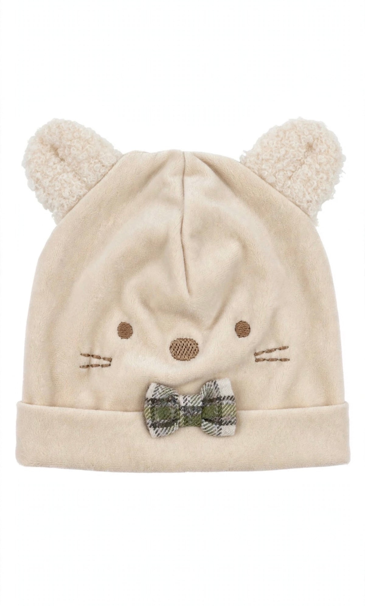 BARCELLINO - cappellino beige/verde  - invernale