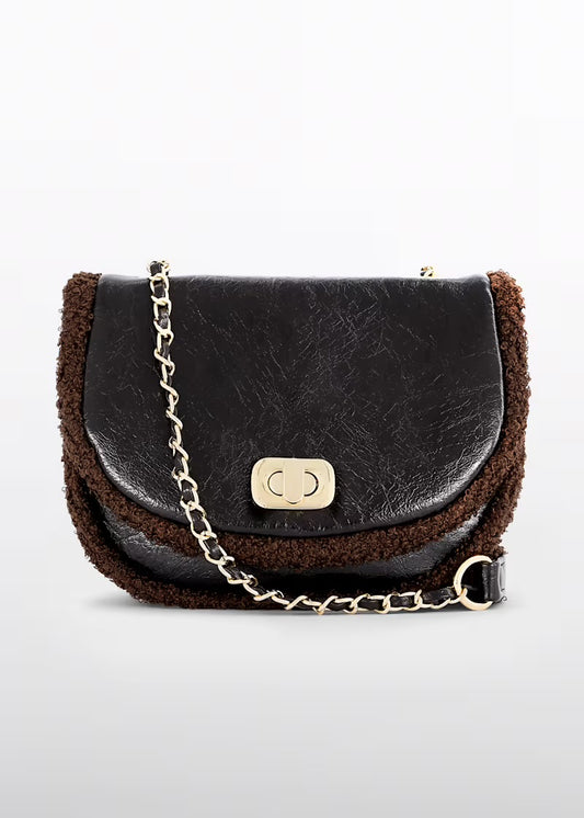 ABEL & LULA -  borsa teddy marrone