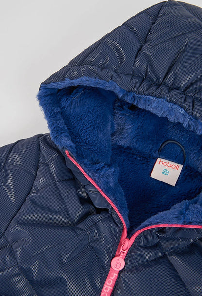 BOBOLI-giubbotto bimba blu-invernale