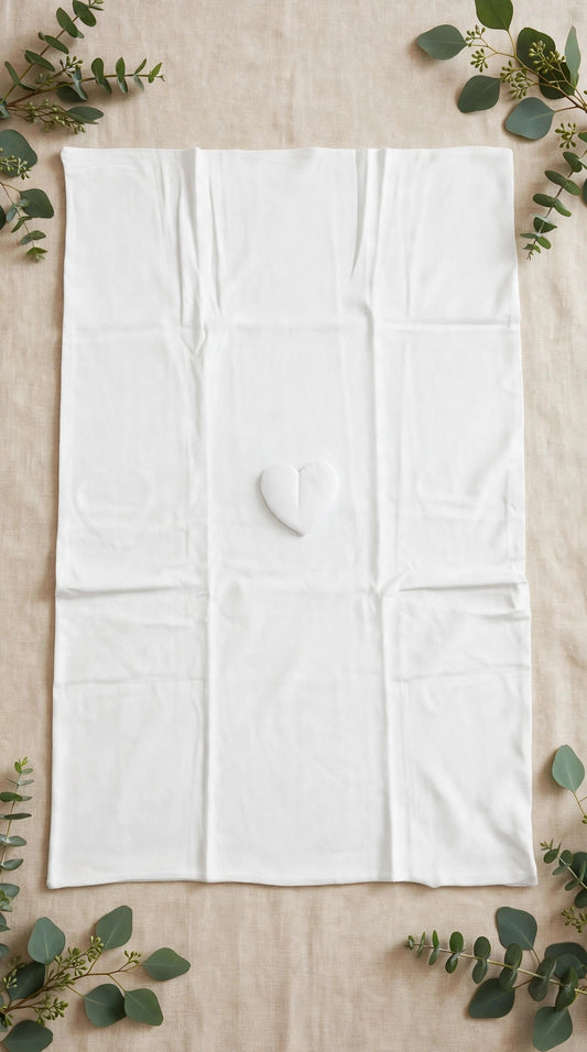 PAPPA E LATTE - copertina interlock bianco - invernale