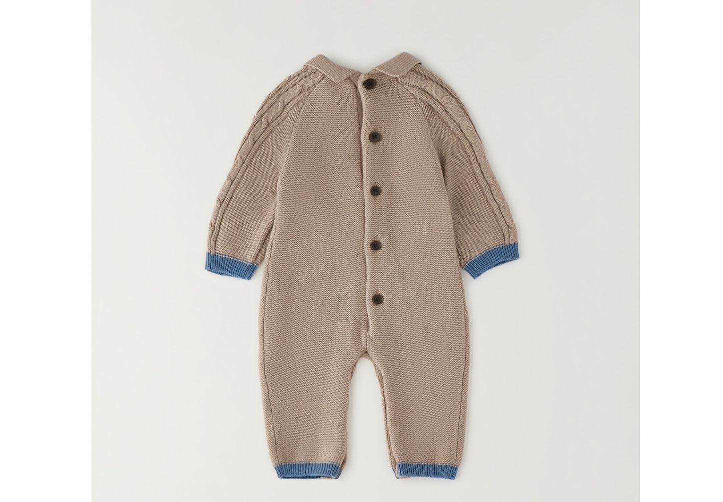 MINIBANDA - tutina in maglia beige - invernale