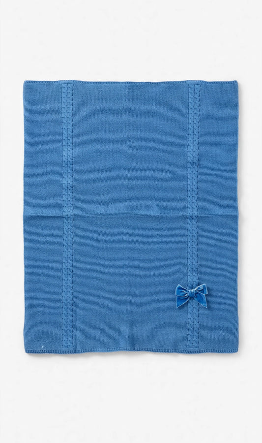 CONDOR-copertina in lana azzurro-invernale