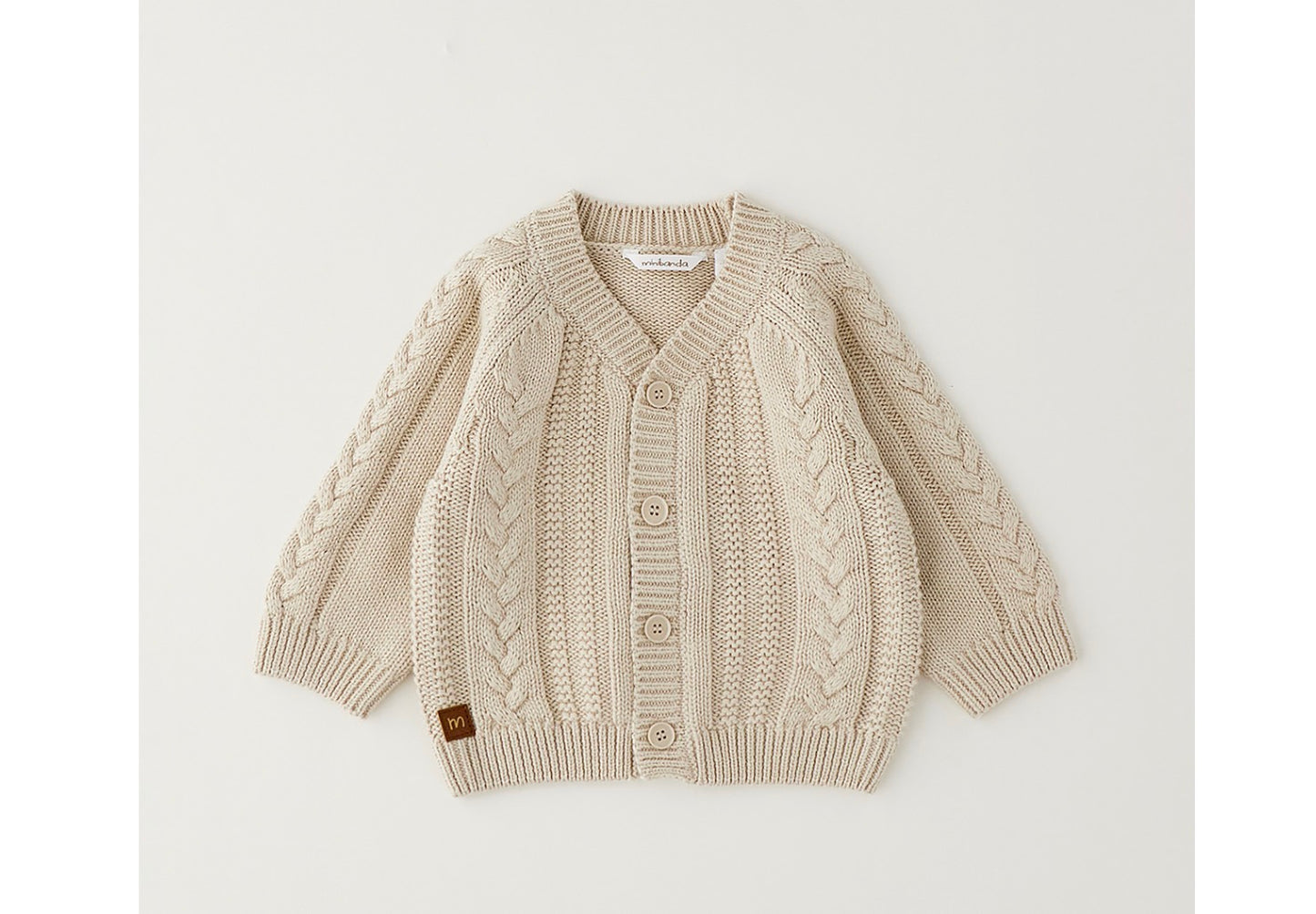 MINIBANDA - cardigan beige - invernale