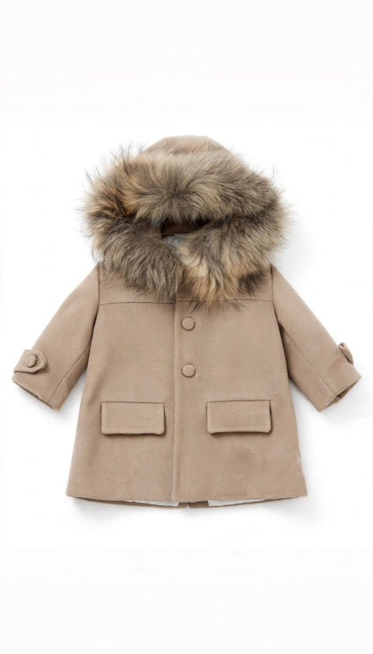 I&M - cappotto con pellicciotto cammello