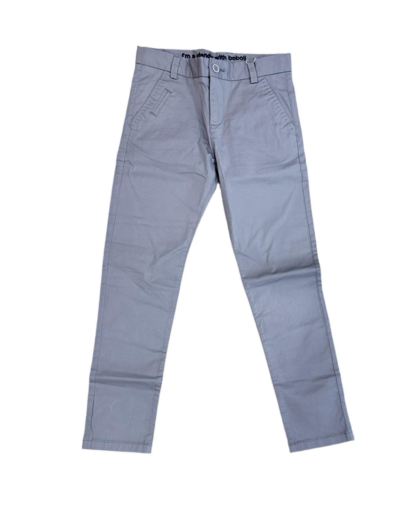 BOBOLI - Pantaloni in raso elasticizzati da neonato blu marino - boy