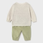 MAYORAL-completo pantalone lungo verde-invernale