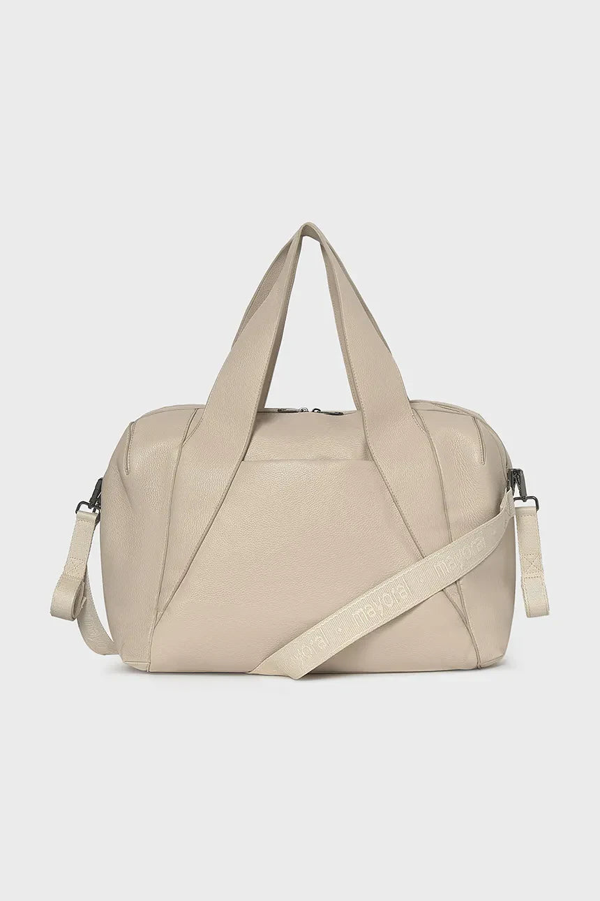 MAYORAL-borsone ecopelle beige-invernale