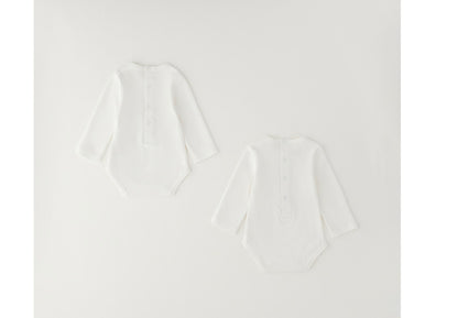 MINIBANDA - set 2 body bianco - invernale
