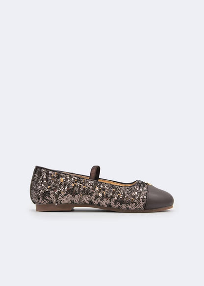 ABEL & LULA -  ballerina paillettes marrone