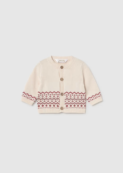 MAYORAL-completo salopette tricot bordeaux-invernale