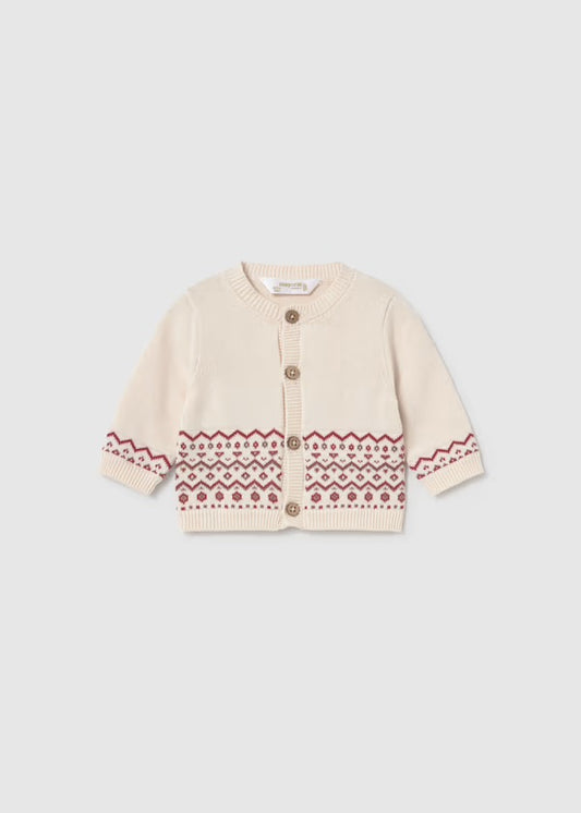 MAYORAL-completo salopette tricot bordeaux-invernale