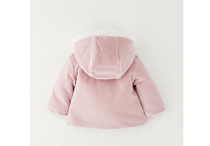 MINIBANDA - cappottino neonato rosa baby - invernale