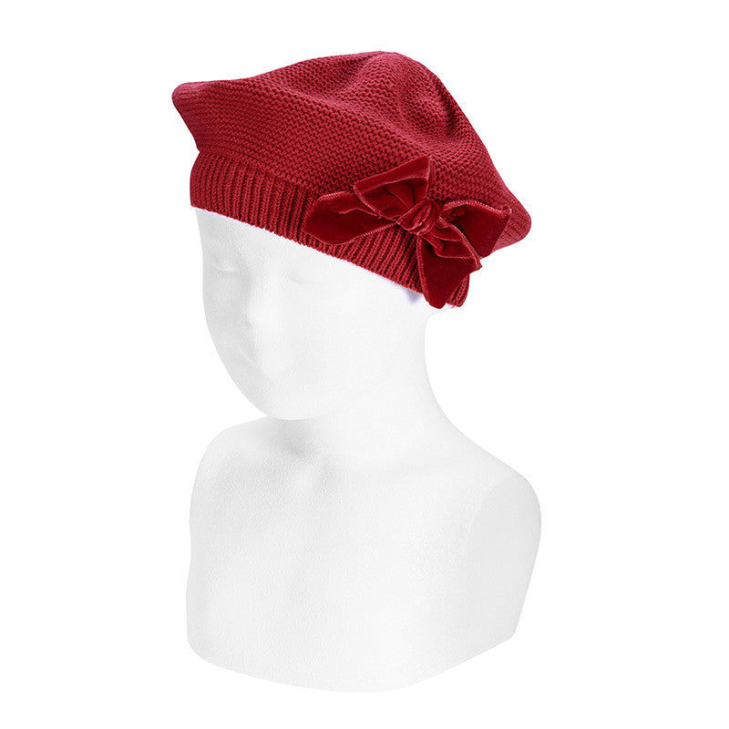 CONDOR - basco fiocco velluto rosso