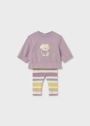 MAYORAL-completino leggings lilla-invernale