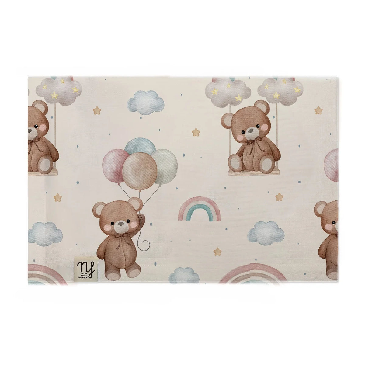 NANNAFRUFRU' - mussola 100% bambo 90x70cm orsetto beige