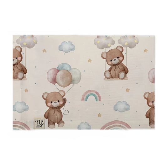 NANNAFRUFRU' - mussola 100% bambo 90x70cm orsetto beige