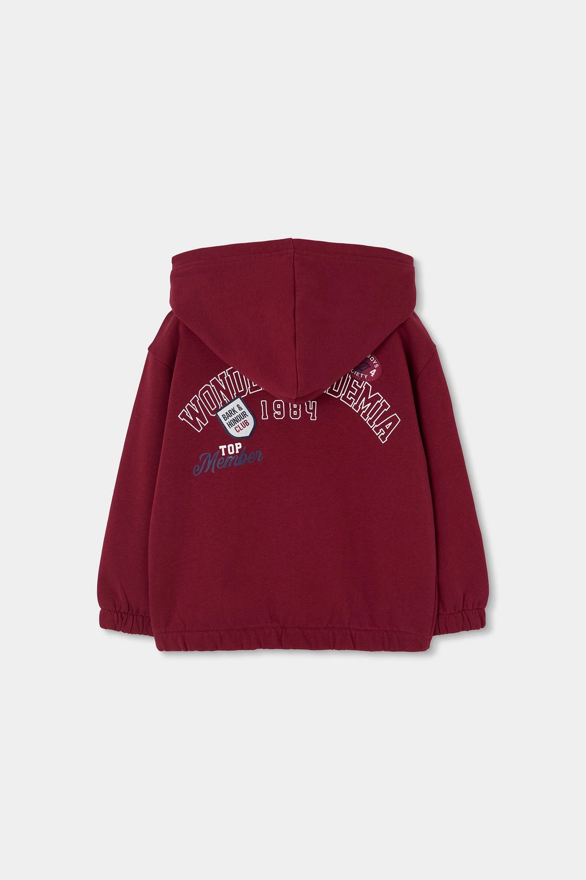 BOBOLI - felpa con zip bordeaux - invernale