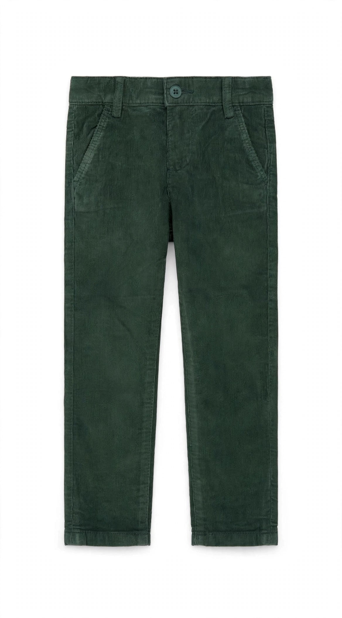 BOBOLI - pantalone velluto costine verde inglese - invernale