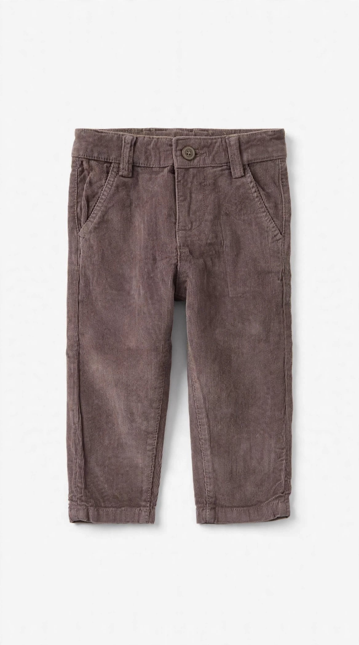 BOBOLI - pantalone velluto costine tortora- invernale