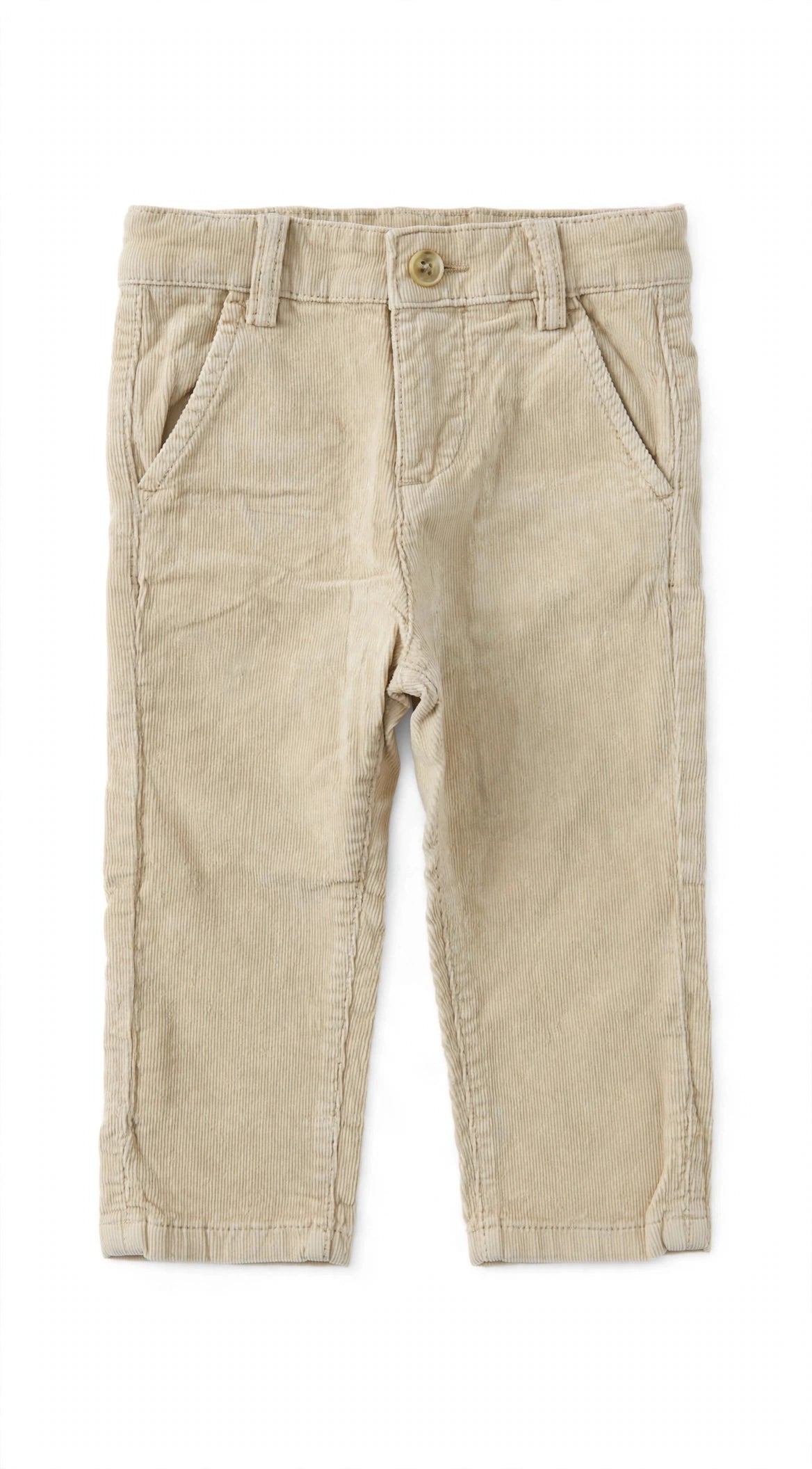 BOBOLI - pantalone velluto costine beige- invernale