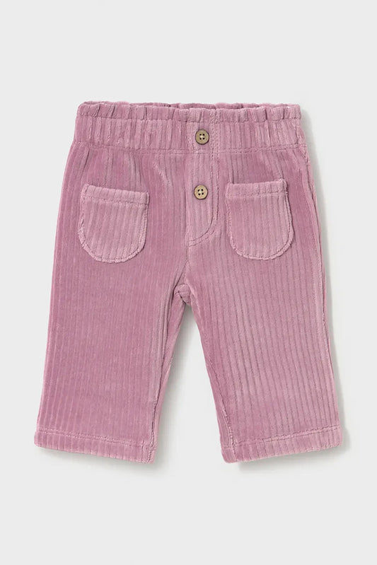 MAYORAL-pantalone velluto lilla-invernale