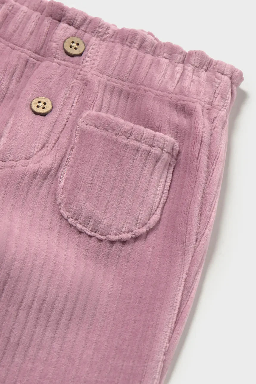 MAYORAL-pantalone velluto lilla-invernale