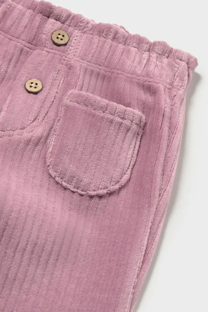 MAYORAL-pantalone velluto lilla-invernale
