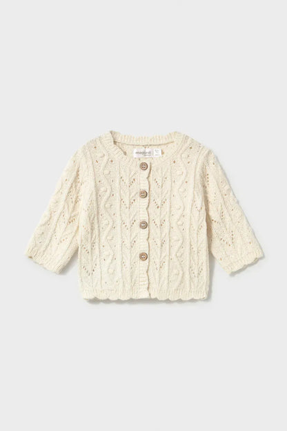 MAYORAL-cardigan panna-invernale