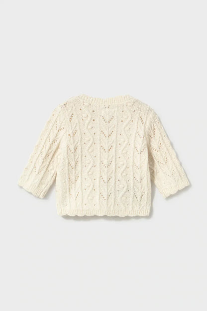 MAYORAL-cardigan panna-invernale