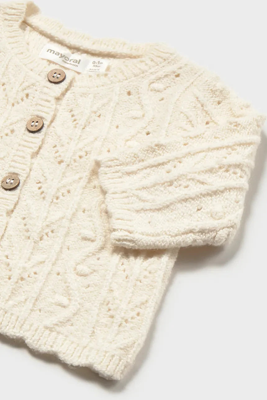 MAYORAL-cardigan panna-invernale