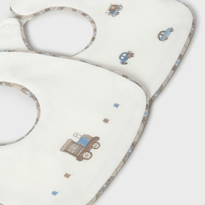 MAYORAL-set 2 bavette bianco/azzurro-invernale